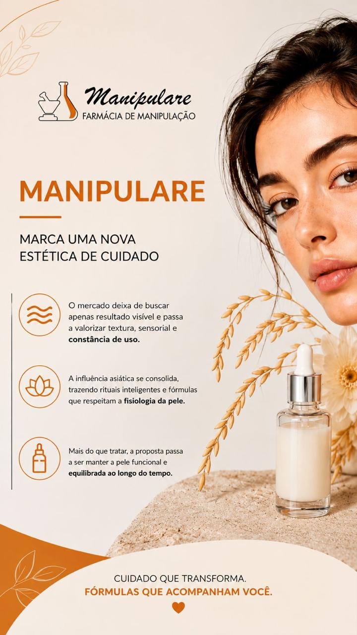 Post da Manipulare sobre nova estética de cuidado